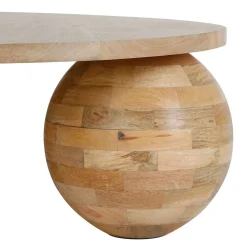 Table basse ronde en manguier naturel d79cm - Organic
