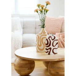 Table basse ronde en manguier naturel d79cm - Organic