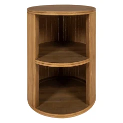 Table de chevet avec 2 niveaux en bambou naturel - Saori