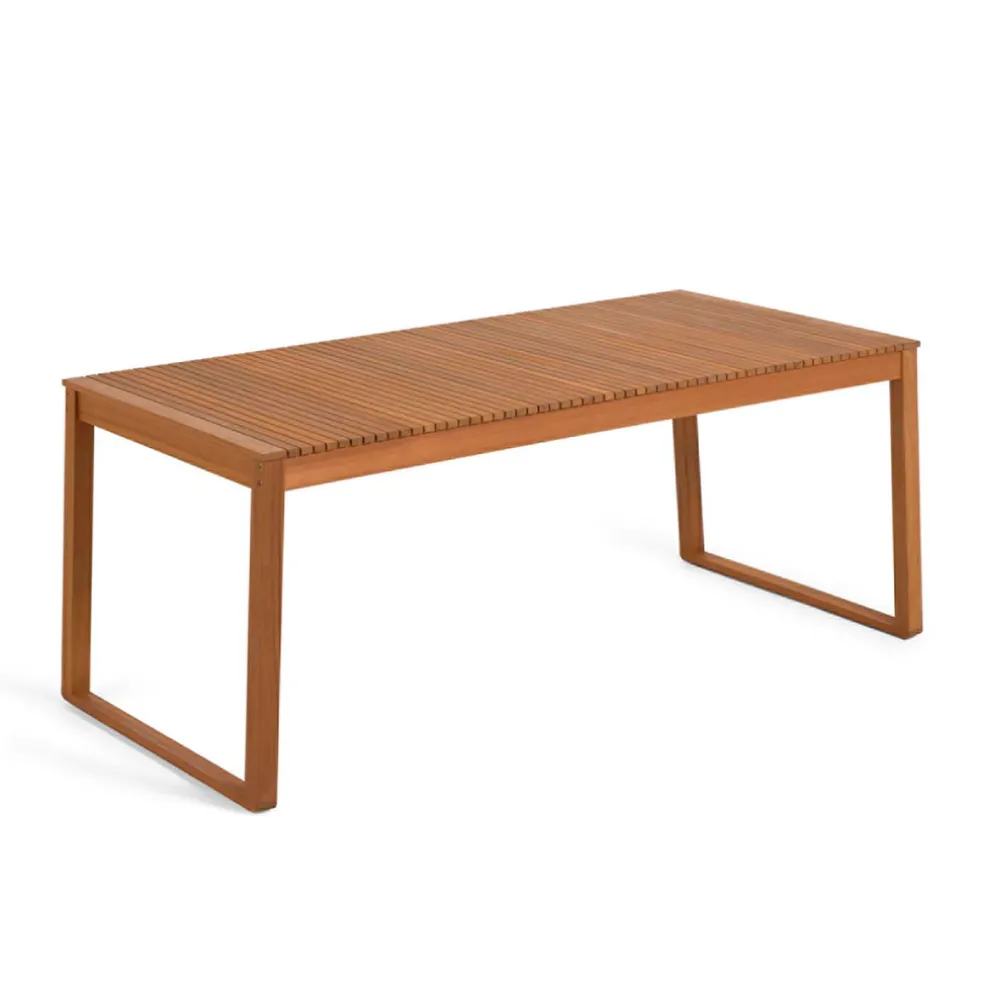 Table de jardin en bois d'acacia 190x90cm - Emili