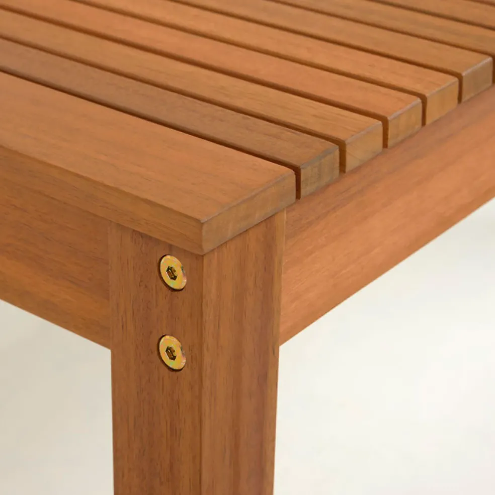 Table de jardin en bois d'acacia 190x90cm - Emili