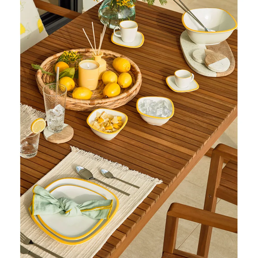 Table de jardin en bois d'acacia 190x90cm - Emili