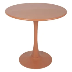 Table de jardin rond en fer terracotta d80cm - Lumi