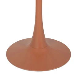 Table de jardin rond en fer terracotta d80cm - Lumi