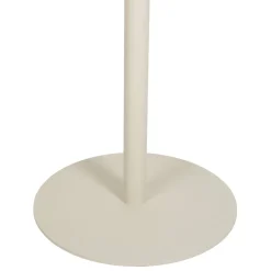 Table de jardin ronde en acier écru d60cm - Ajay