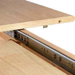 Table de repas avec allonge intégrée en chene naturel 180(+50)x100xh76cm - Sublime