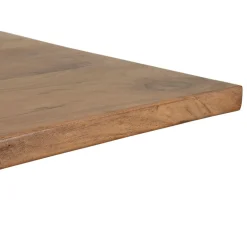 Table de repas en acacia et pieds en fer noir 220x100cm - Brooklyn