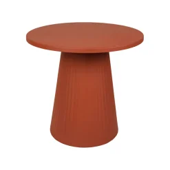 Table d'appoint en fer terracotta d45cm - Arty