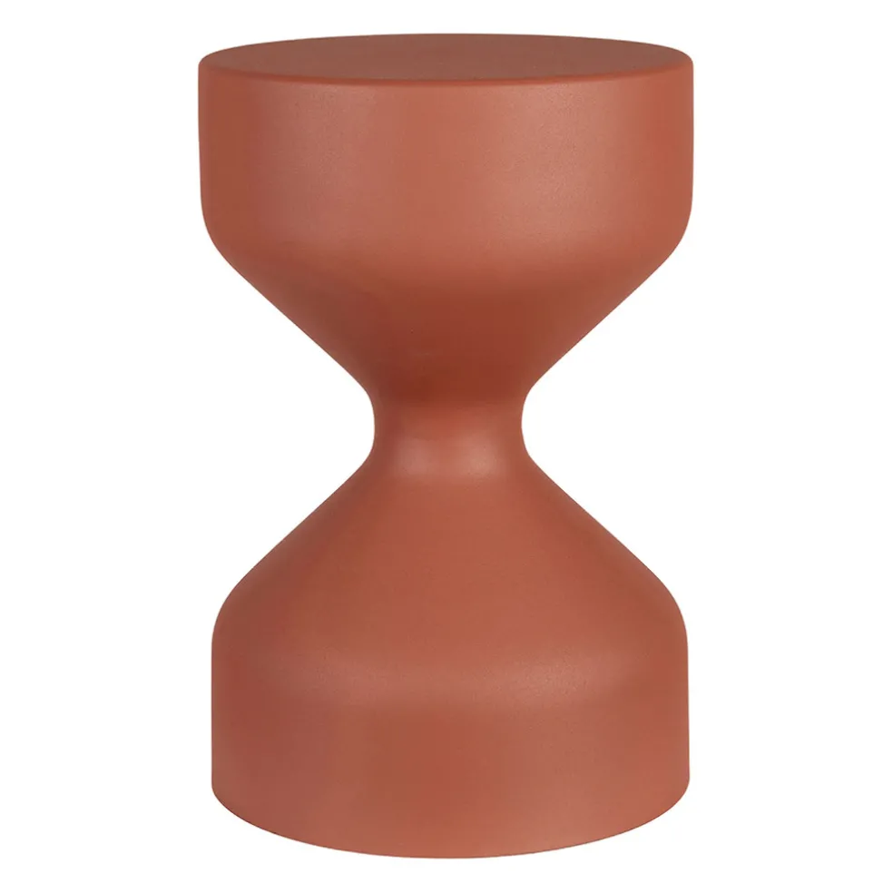 Table d'appoint en fer terracotta - Arty