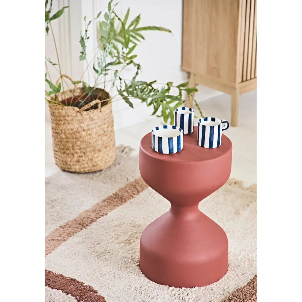 Table d'appoint en fer terracotta - Arty