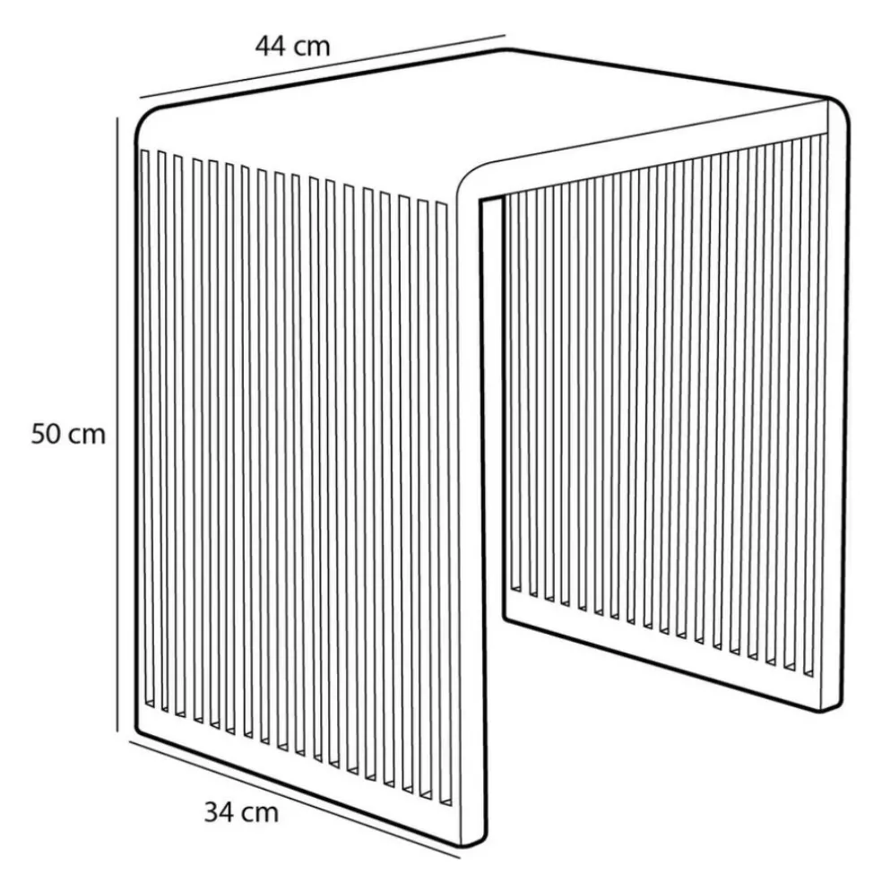Table d'appoint gigogne (lot de 3) en bois naturel - Yonker
