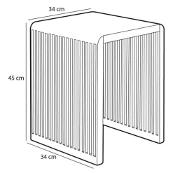 Table d'appoint gigogne (lot de 3) en bois naturel - Yonker