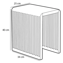 Table d'appoint gigogne (lot de 3) en bois naturel - Yonker