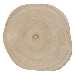 Table d'appoint ronde en paulownia naturel - Boende