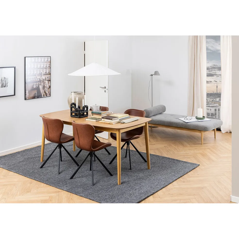 Table en Bois Naturel 180(+39)x90cm - Montreux