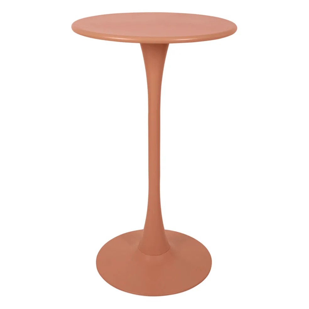 Table haute en fer terracotta d60cm - Lumi
