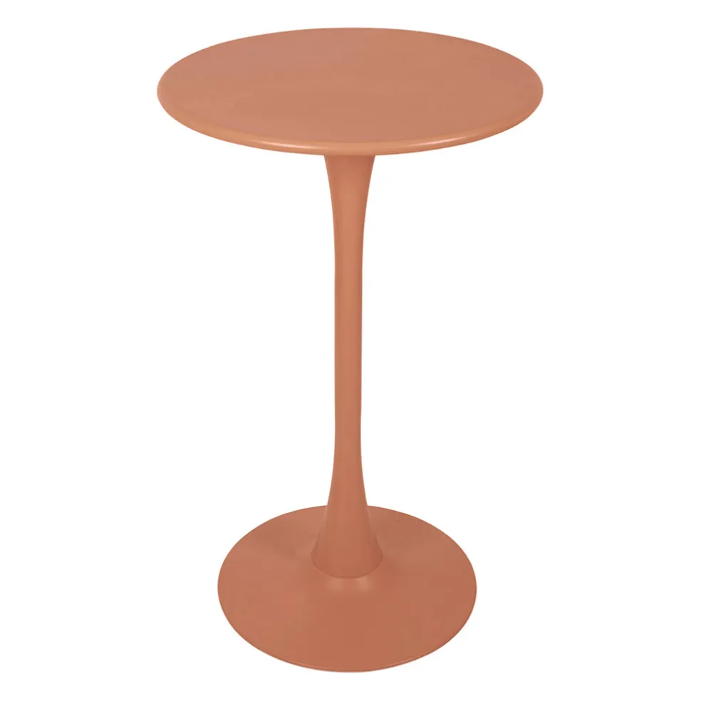 Table haute en fer terracotta d60cm - Lumi