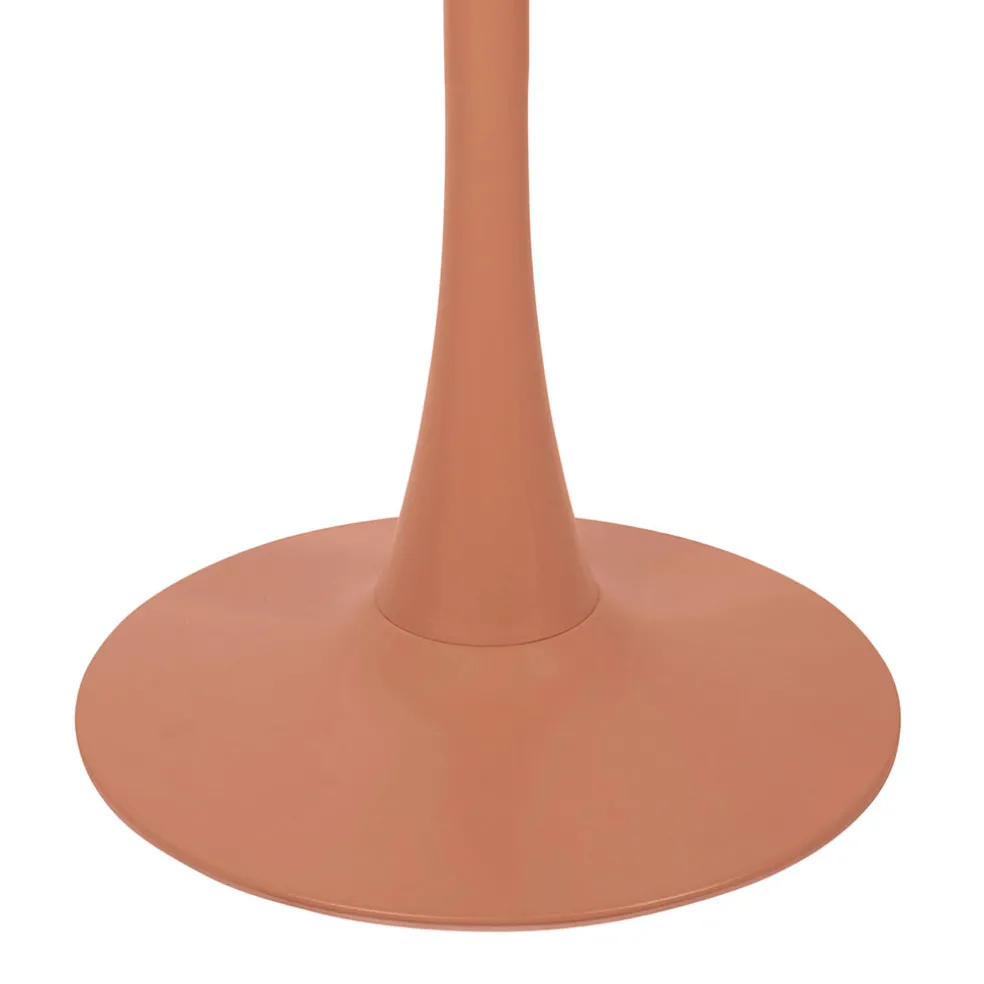 Table haute en fer terracotta d60cm - Lumi