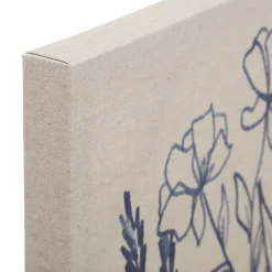 Tableau en lin indigo 40x50cm - medi summer