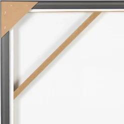 Tableau en toile encadré abstrait écru indigo et noir 83x123cm - Gallery