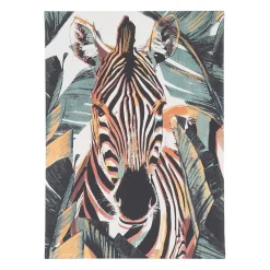 Tableau zèbre en tissu multicolore 50x70cm - Gallery