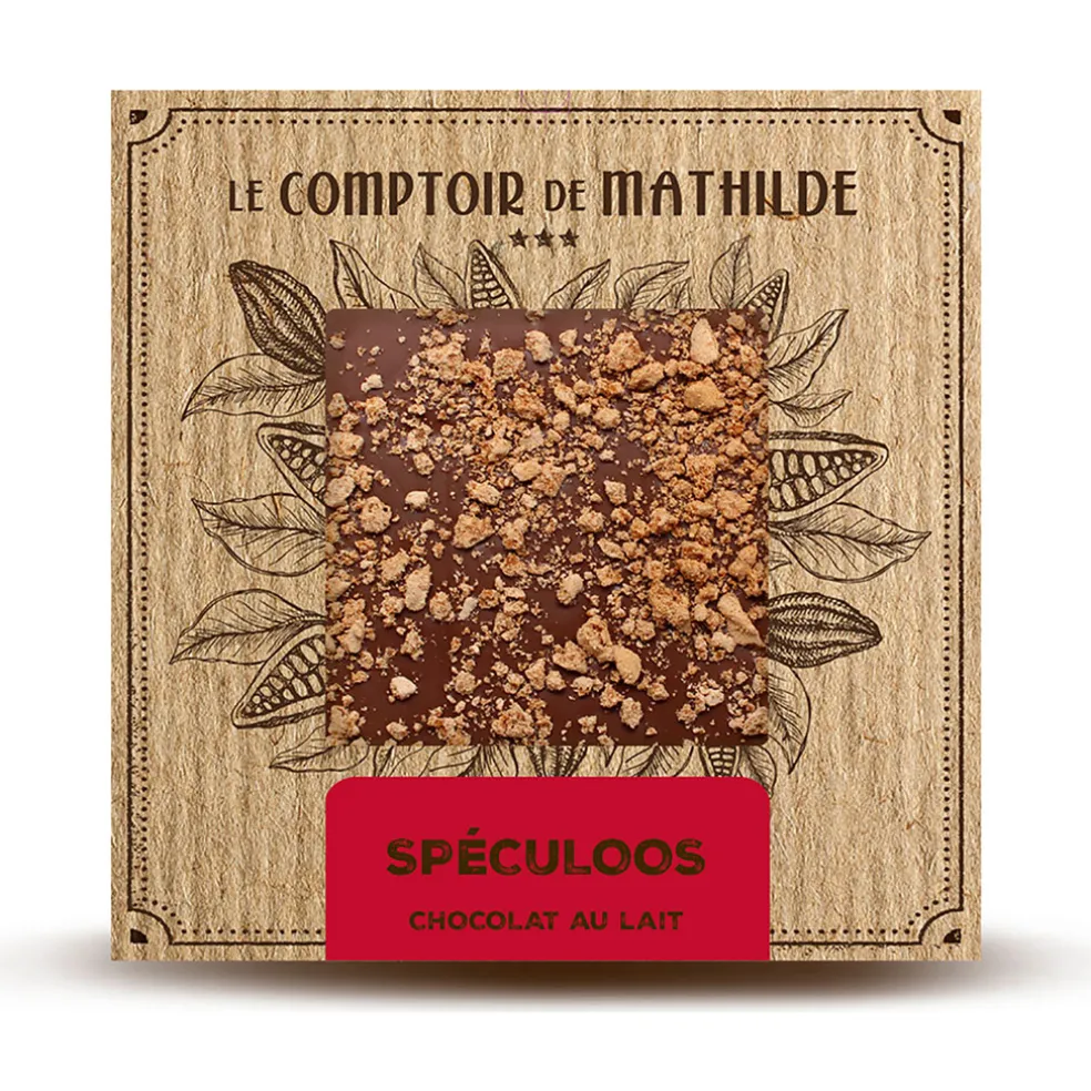 Tablette chocolat au lait speculoos 80g