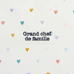 Tablier en coton multicolore 90x75cm - Famille