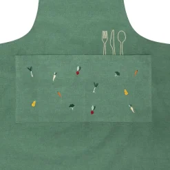 Tablier en coton vert - P'tit Légume