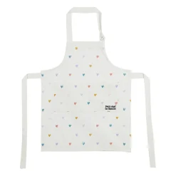 Tablier enfant en coton multicolore 55x45cm - Famille