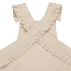 Tablier naturel en coton et lin - chambray