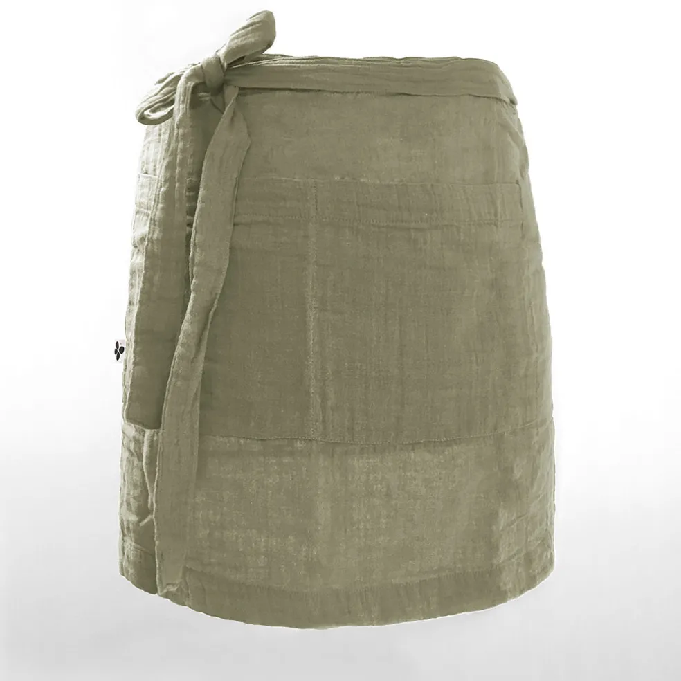 Tablier romarin en gaze de coton 45x80cm - Gaia