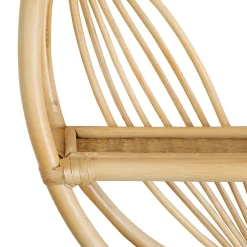 Étagère murale 2 niveaux en rotin naturel d60cm - Gispsy