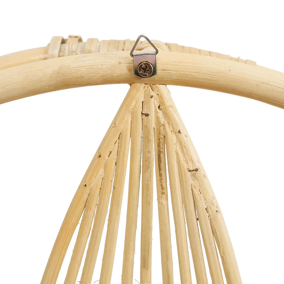 Étagère murale 2 niveaux en rotin naturel d60cm - Gispsy