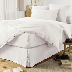 Taie d'oreiller chantilly en gaze de coton 50x70cm - Gaia