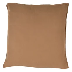 Taie d'oreiller dili tabac voile de coton 65x65cm