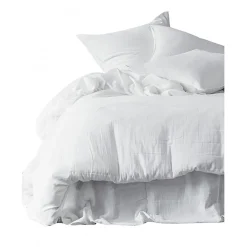 Taie d'oreiller en gaze de coton blanc 65x65cm - Dili