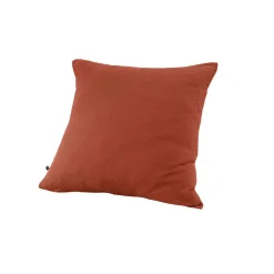 Taie d'oreiller en gaze de coton unie terracotta 60x60cm - Gaia