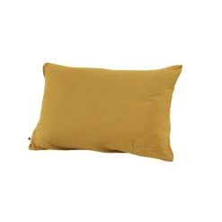 Taie d'oreiller safran en gaze de coton 50x70cm - Gaia