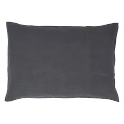 Taie d'oreiller viti granit 50x70cm 100% lin lavé