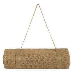 Tapis de plage effet cannage naturel 180x120cm - Garden