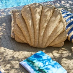 Tapis de plage effet cannage naturel 180x120cm - Garden