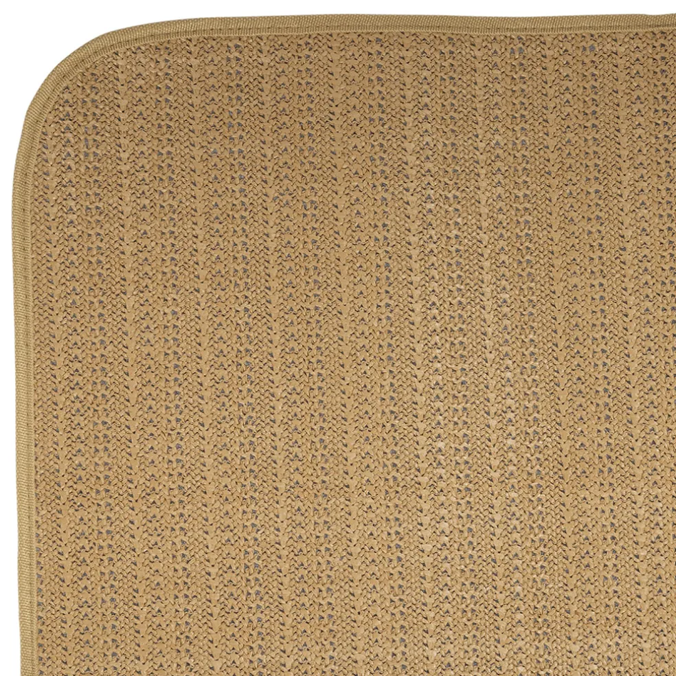 Tapis de plage effet cannage naturel 180x120cm - Garden