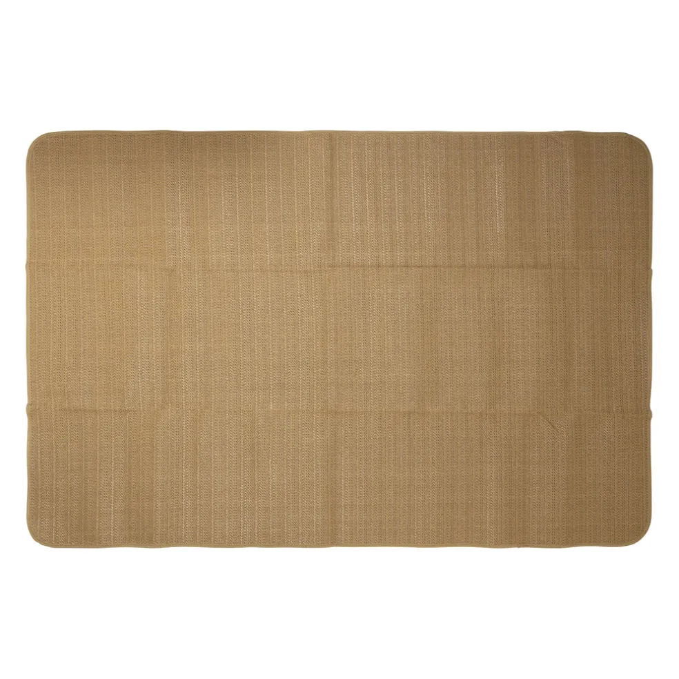 Tapis de plage effet cannage naturel 180x120cm - Garden