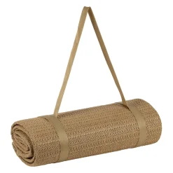 Tapis de plage effet cannage naturel 180x120cm - Garden