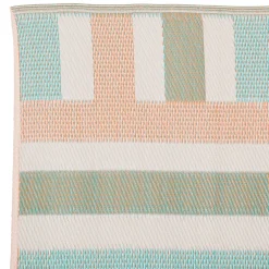 Tapis rectangle en plastique beige 180x120cm - Palma