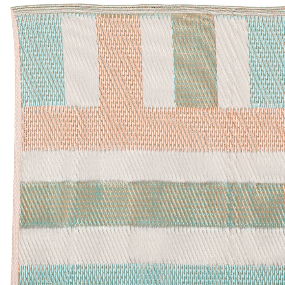 Tapis rectangle en plastique beige 180x120cm - Palma