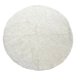 Tapis rond en coton banc tufté - Banquise