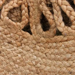 Tapis rond en jute ajoure d90cm