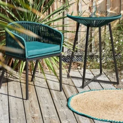 Tapis rond en jute et coton naturel d100cm - Patchuca