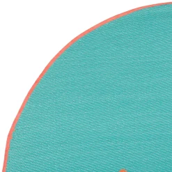 Tapis rond en plastique corail d120cm - Palma